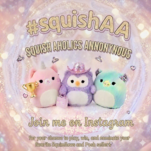 Squishmallows Other - 🎀💜Carmen's Live! POSTIVE POSH HOSTS AWARDS! Lets support poshers we appreciate